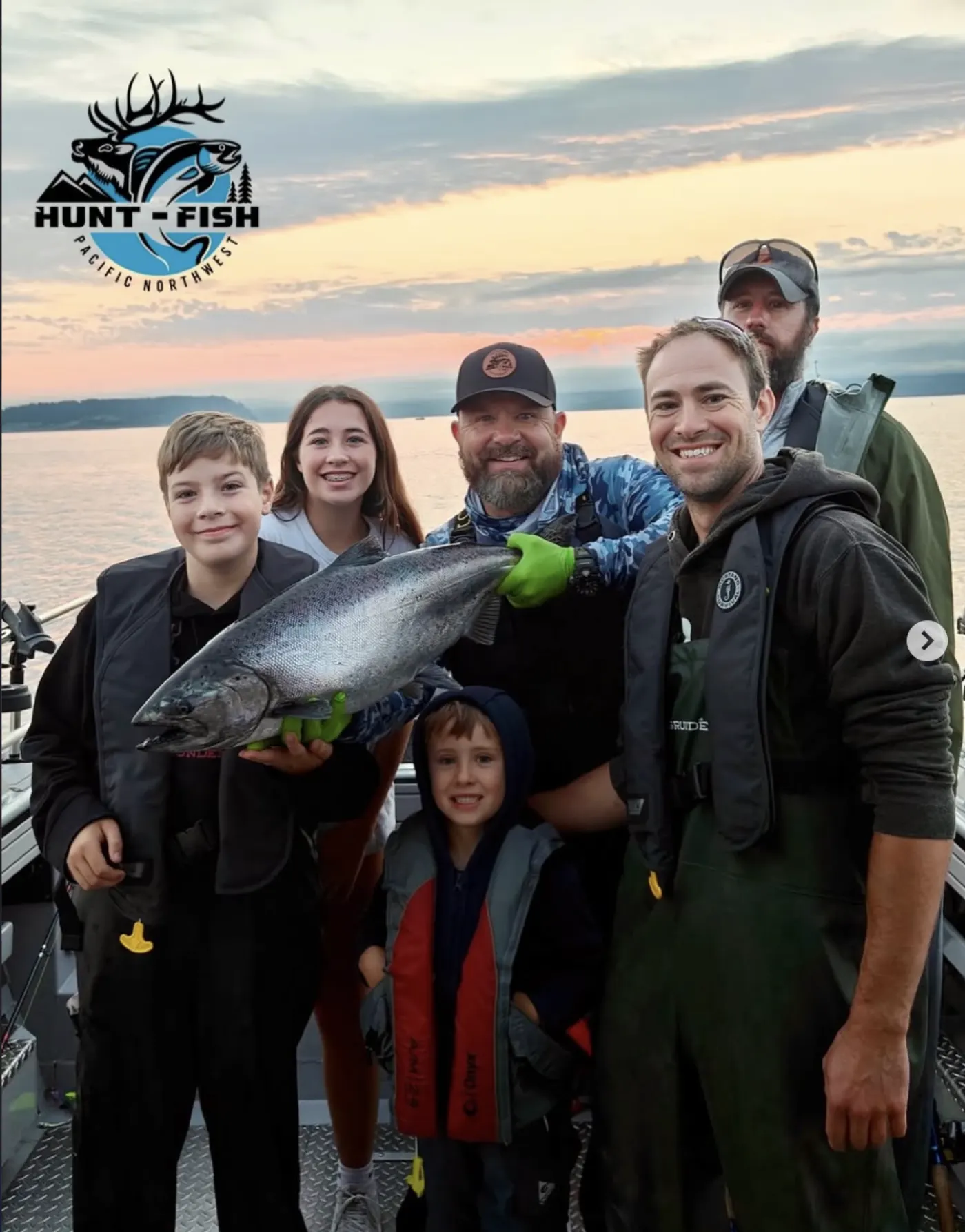 Bright coho salmon caught out of Edmonds